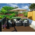 thumbnail image 1 of Kozyard 10 ft. Offset Cantilever Hanging Outdoor Patio Umbrella (120'' Dia x 91''H Beige), 1 of 7