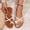 White, variant on ATENAR Women Sandals Fashion Solid Color Sandals for Women Outdoor Shoes Women White 9