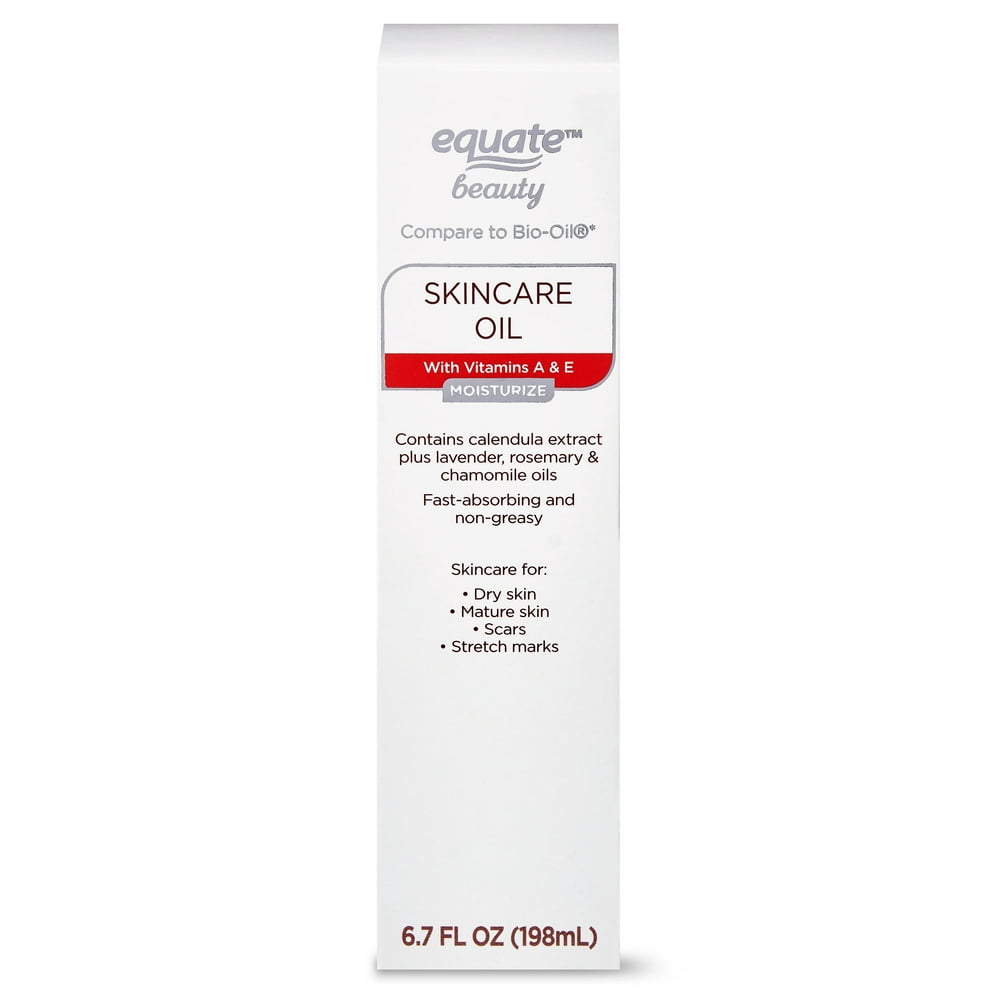 Equate Skin Care Oil Made with Vitamin A & E, 6.7 fl. oz.