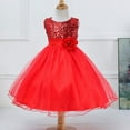 thumbnail image 2 of Uccdo Kids Girls Formal Dresses Flower Girl Sequin Tulle Party Prom Ball Gown Dress 1-10T, 2 of 5