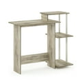 thumbnail image 3 of Furinno Efficient Home Laptop Notebook Computer Desk, Sonoma Oak/White, 3 of 7