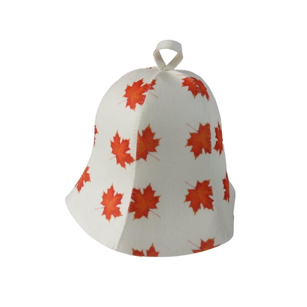 Gorro de ducha anticalor para hombre, gorro de baño, gorro de sauna hoja de arce