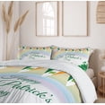 thumbnail image 6 of Ambesonne St. Patrick's Day Duvet Cover Sets, Rainbow Flags, 2-Queen, Multicolor, 6 of 7