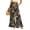 Coffee, variant on Camo Print Palazzo Pants for Women, High Waist Drawstring Wide Leg Trousers - Summer Flowy Ruffle Hem Lounge Bottoms Bronze L