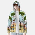 thumbnail image 2 of Kdxio African Women in Mountain Landscape Print Women Men Sun Protection UPF 50+ Jackets Zip Up Long Sleeve Hoodie Hiking Lightweight with Pockets, 2 of 7