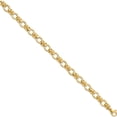 thumbnail image 2 of 14K Yellow Gold Polished And Textured Fancy Link Bracelet (7.75 X 8) Made In Italy sf2395-7.75, 2 of 5