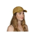 thumbnail image 1 of Womens Sequin Trim Baseball Cap - Gold, 1 of 2