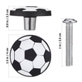 thumbnail image 2 of Set of 6 Flat Football-Shaped Drawer Knobs, Stylish Kitchen Cabinet Handles, Design, 2 of 8