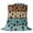 Blue, variant on Aqua Brown Blanket Soft Cozy Warm Throw Blanket for Couch, Plush Fuzzy Flannel Fleece Blankets for Sofa, Rustic Farmhouse Dog Paw Vintage Bed Blankets Lightweight Gifts for Women, 32"x48"