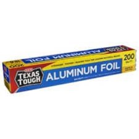 HEB Texas Tough Heavy Duty Aluminum Foil 200 Square Feet 12" Wide (Pack of