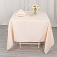 thumbnail image 3 of Balsa Circle 70 x 70 in Blush Premium Polyester Square Tablecloth Party Events Reception Decorations Supplies, 3 of 8