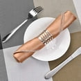 thumbnail image 4 of 12pcs/set Serviette de Table Boucle Métal Serviette de Table Partie Anneau Décoration Table Boucle Décor, Argent, 4 of 9