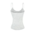 thumbnail image 5 of Basic Women Short Cami Built-In Shelf Bra - 2 Pk - White, H Gray, L, 5 of 6