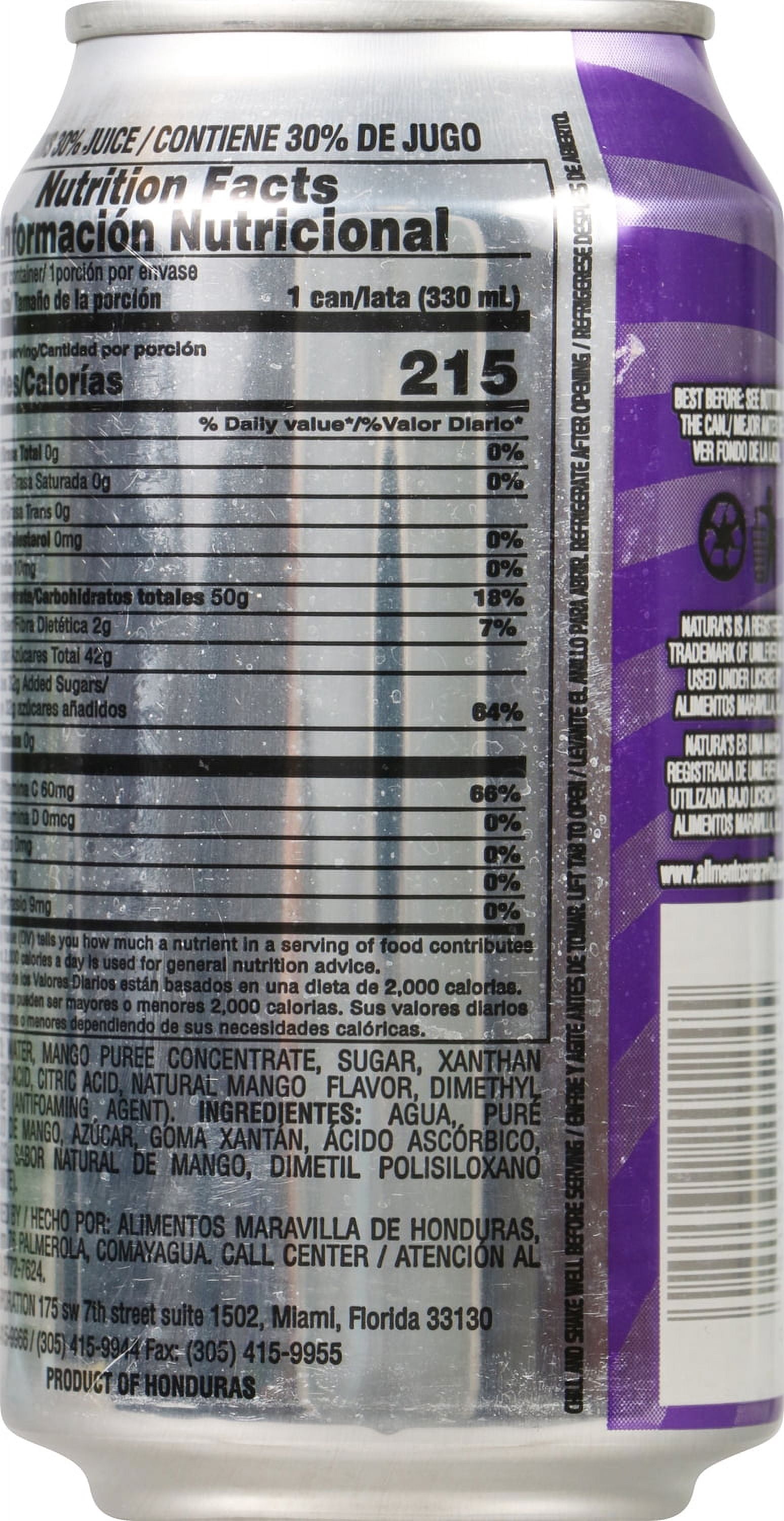 NATURA'S Mango Nectar, 11.16 oz