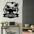 thumbnail image 4 of Craftnamesign Custom Triceratops Dinosaur Metal Wall Art LED Light, Custom Jurassic Dino Name Sign, 4 of 5