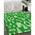 thumbnail image 3 of Ahgly Company Machine Washable Indoor Round Transitional Green Area Rugs, 6' Round, 3 of 7