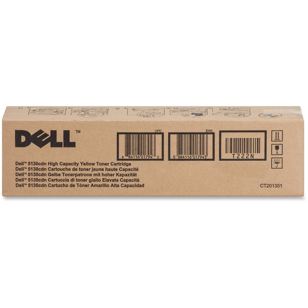 Cartucho de Tóner Amarillo Dell T222N de Alto Rendimiento para 5130cdn