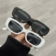thumbnail image 2 of Gafas de sol cuadradas Retro clásicas para mujer, anteojos de sol rectangulares pequeños de viaje, antideslumbrantes, 2 of 4