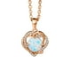 thumbnail image 1 of Collar de la mujer que late deslumbrante colgante en forma de corazón pequeño colgante de la mujer, 1 of 5