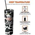 thumbnail image 6 of Cute Cow Print Tumbler,Cow skinny Tumbler with lid and Straw,Cow Coffee Travel Mug Cup Water bottle,Cow Gifts for Women-20oz Travel Coffee Tumbler - Birthday Christmas Gift Idea for Cow, 6 of 6