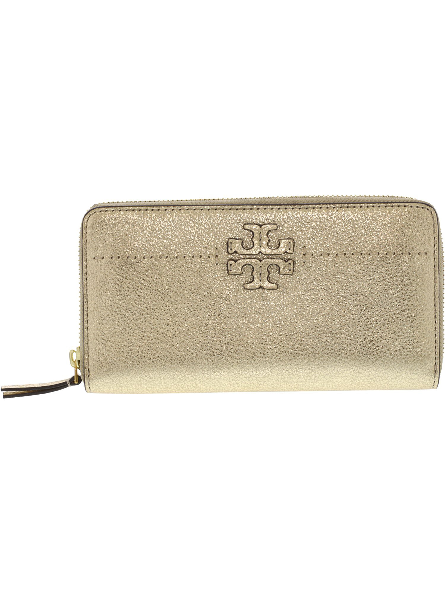 Tory Burch Women's Mcgraw Zip Continental Leather Wallet - Gold -  