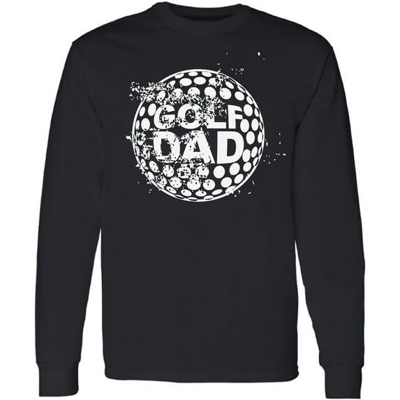 Men T-Shirt Father's Day Long Sleeve Golf Dad Vintage White S M L XL 2XL Mens Graphic Tee