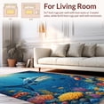 thumbnail image 2 of ODIKA 2'x3' Machine Washable Non-Slip Area Rug, Deep Design for Ocean High Traffic Rug, Blue, 41700, 2 of 7