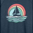 thumbnail image 3 of Instant Message - Sailboat Sunset - Women's Lightweight French Terry Long Sleeve Shirt, 3 of 6