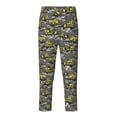 thumbnail image 2 of Disketp Modern Yellow Excavator for Teenagers' Pajama Pants ,Lounge Pants Teen joggers Ideal for Home, School, or Sports-Small, 2 of 6