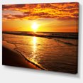 thumbnail image 3 of Design Art - Bright Yellow Sunset over Waves, 3 of 4