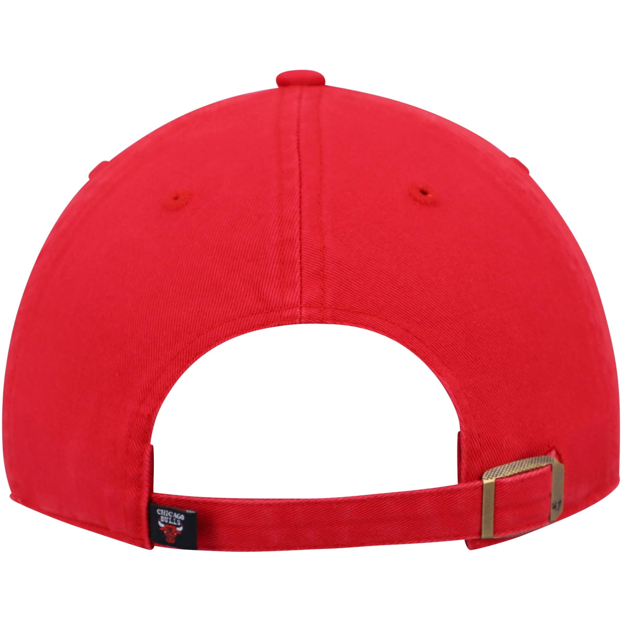 Men's '47  Red Chicago Bulls Core Logo Clean Up Adjustable Hat