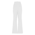 thumbnail image 6 of qolati Women Bootcut Dress Pants Business High Waisted Wide Leg Casual Work Pants Pull On Regular Slack for Office White S 4, 6 of 9