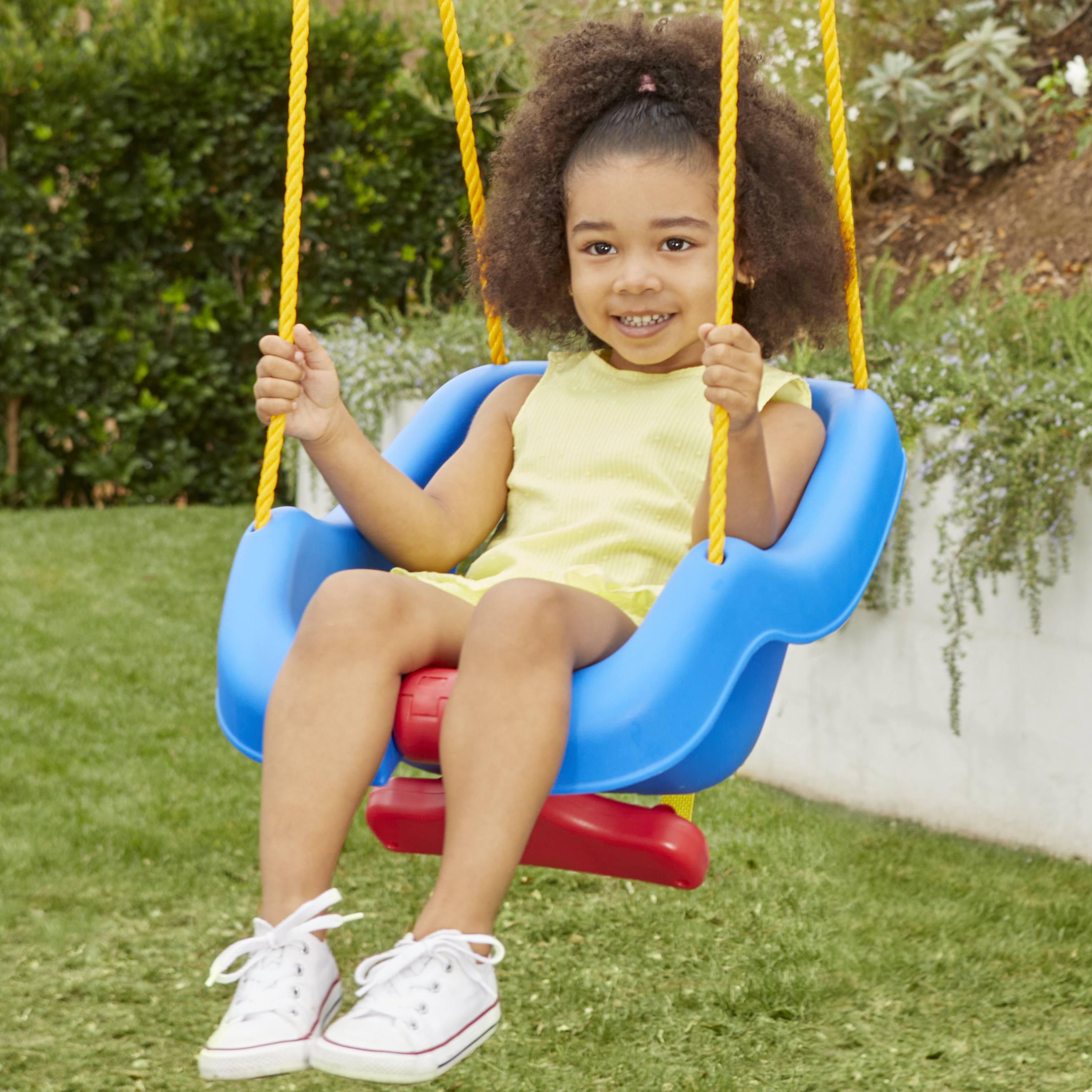 Little Tikes 2-in-1 Snug and Secure Swing, High Back, Blue photo 6