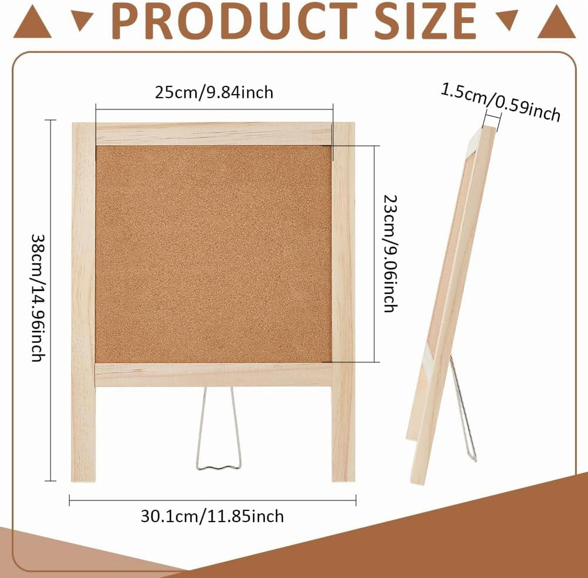 Small Cork Board for Desk Cork Board with Stand Desk Decorative Pin Bulletin Board DIY