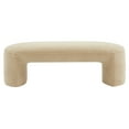 thumbnail image 2 of SAFAVIEH Couture Vivie Solid Faux Shearling Modern Bench, Tan, 2 of 6