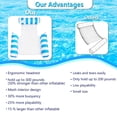 thumbnail image 2 of Hamaca de agua inflable Hqyib de Pool Floats 4 en 1 para adultos, paquete de 3, 2 of 7
