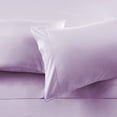 thumbnail image 4 of 700 Thread Count 100% Egyptian Cotton 4-Piece Bed Sheet Set (1 Flat, 1 Fitted Sheet, 2 Pillow Covers) 18 Inches Deep Pocket Size King Color Lavender Solid, 4 of 5