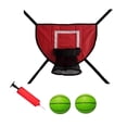 thumbnail image 4 of Trampolín, aro de baloncesto, portería de baloncesto, juguete deportivo, juego de portería, accesorio de trampolín para todas las edades, base ligera. rojo, 4 of 8