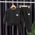 thumbnail image 2 of Boys Camo Clothes 2 Piece Graphic Printed Sweatshirt and Pants Outfit Fall Winter Clothing Set 6-12 Months 12-24 Months 2t 3t 4t 5t 6t Children Black,4-5 Years, 2 of 4