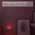 thumbnail image 2 of Red Night Light, LED Night Light with Plug, Round, Light Sensor, Energy Efficient, Set of 2, 2 of 5