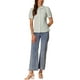 thumbnail image 2 of CAMISA DE CUADROS PARA MUJER INSPIRADA CHIC CON COLLAR PETER PAN Y MANGAS CORTAS ABULLONADAS, BLUSA DE BOTONES GINGHAM XL VERDE CLARO, 2 of 6
