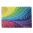 thumbnail image 1 of Abstract Cutting Board, Abstract Smooth Rainbow Inspired Curvy Lines Pattern Spiral Wavy Soft Spray Art, Decorative Tempered Glass Cutting and Serving Board, Large Size, Multicolor, by Ambesonne, 1 of 1
