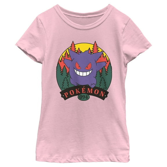 Girl's Pokemon Icon Gengar 094 Graphic T-Shirt