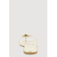 thumbnail image 3 of Women's Metallic Pendant Thong Slide Sandals, 3 of 3