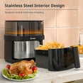thumbnail image 4 of Larinest Air Fryer 5.3Qt, Water Atomizer, 10 Cooking Presets for Quick Easy Meals, Easy View and Oil Less, Dishwasher-Safe, Fit for 3–5 People, AF502, Black, 4 of 7