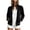 Black, variant on Karight Women's Velvet Full Zip Jacket Long Sleeve Stand Collar Casual Track Top with Pockets Athletic Winter Coat