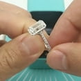 thumbnail image 3 of 2.50Ct Emerald Cut Lab Created Diamond Wedding Ring 14K White Gold Plated Sterling Silver, 3 of 3