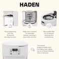 thumbnail image 3 of Haden Chelsea 10 Cup Digital Drip Coffee Maker with Glass Carafe, Ivory, 3 of 9