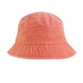 thumbnail image 2 of beishanbush Bucket Hats Unisex Double Side Wear Reversible Bucket Hat Trendy Cotton Twill Canvas Sun Fishing Hat Fashion Cap Orange, 2 of 4