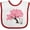 White and Red, variant on Inktastic Japanese Cherry Tree Kitty Cat Girls Baby Bib